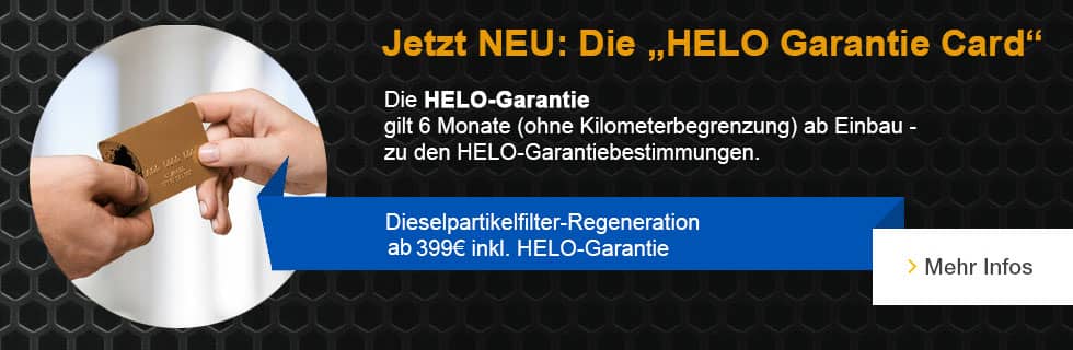 Dieselpartikelfilter-Regenartion inkl. HELO Garantie – Card