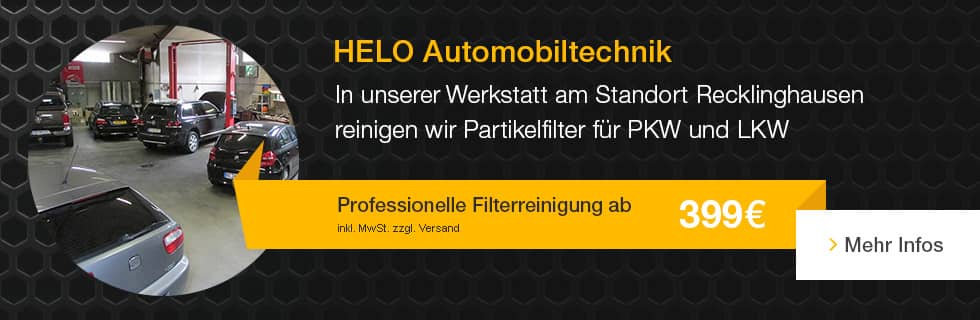 Partikelfilterreinigung für PKF und LKW in Recklinghausen